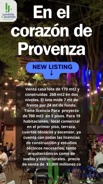Casa en Venta en El Poblado